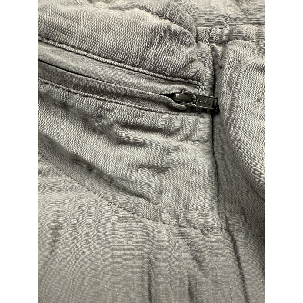 Eileen Fisher Jacket Womens Medium Metallic Organic Cotton Blend Utility Parka - Picture 6 of 16